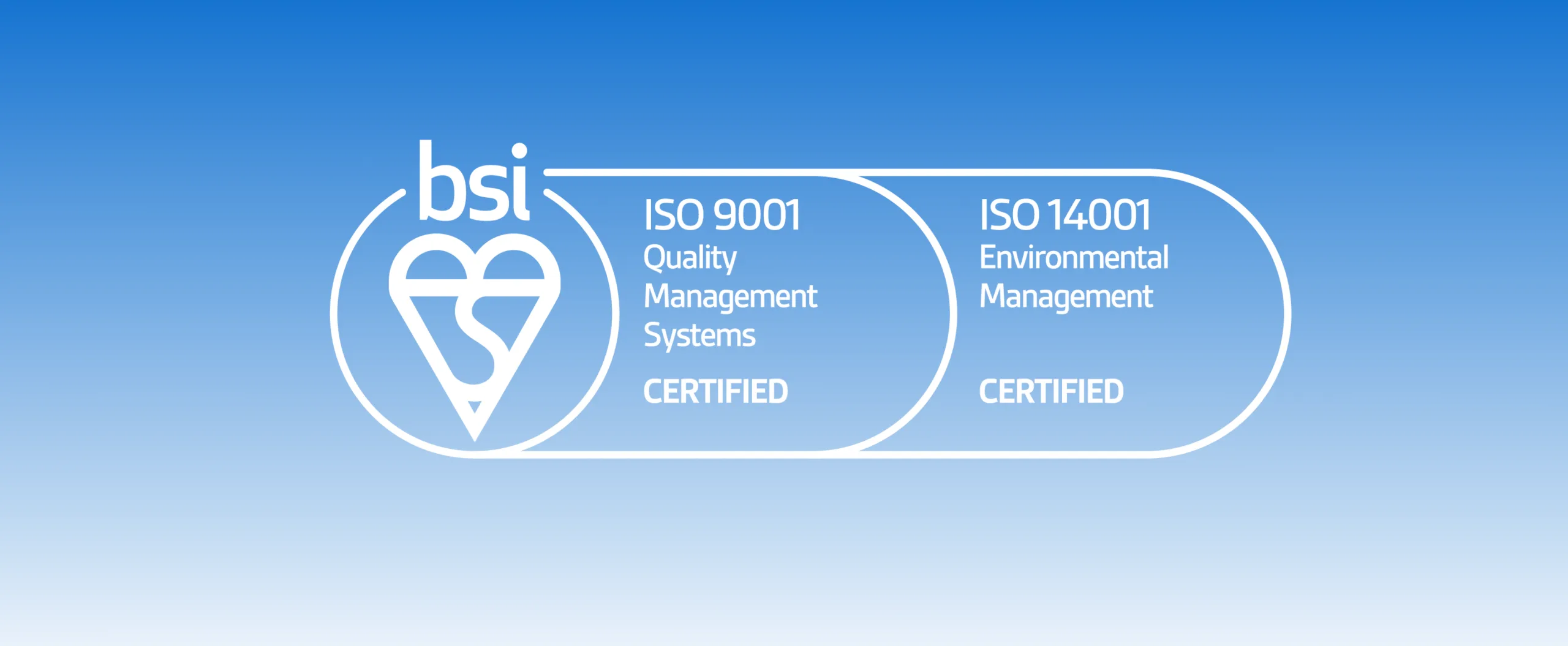 ISO 9001 & ISO 14001 Accreditations ISO 9001 & ISO 14001 accreditation logos