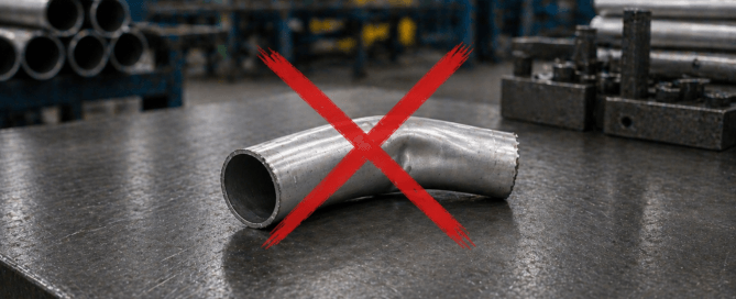 Incorrectly manufactured tube image